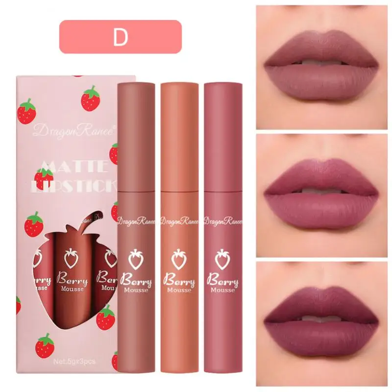 thumbnail image 1 of Korean Lipsticks Set Free Shipping Make Up For Women Beauty Cosmetics Matte Lipsticks Waterproof Long lasting The Best, 1 of 5
