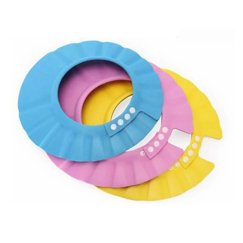 Safe Shampoo Shower Bathing Bath Protect Soft Cap Hat For Baby Wash Hair Shield Bebes Children Bathing Shower Cap Hat Kids