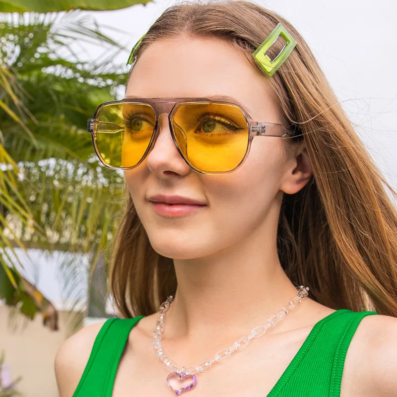 

Fashionable Irregular Sunglasses Women Outdoor UV Protection Sunglasses Travel Decorative Glasses For Men Driving Strong Light