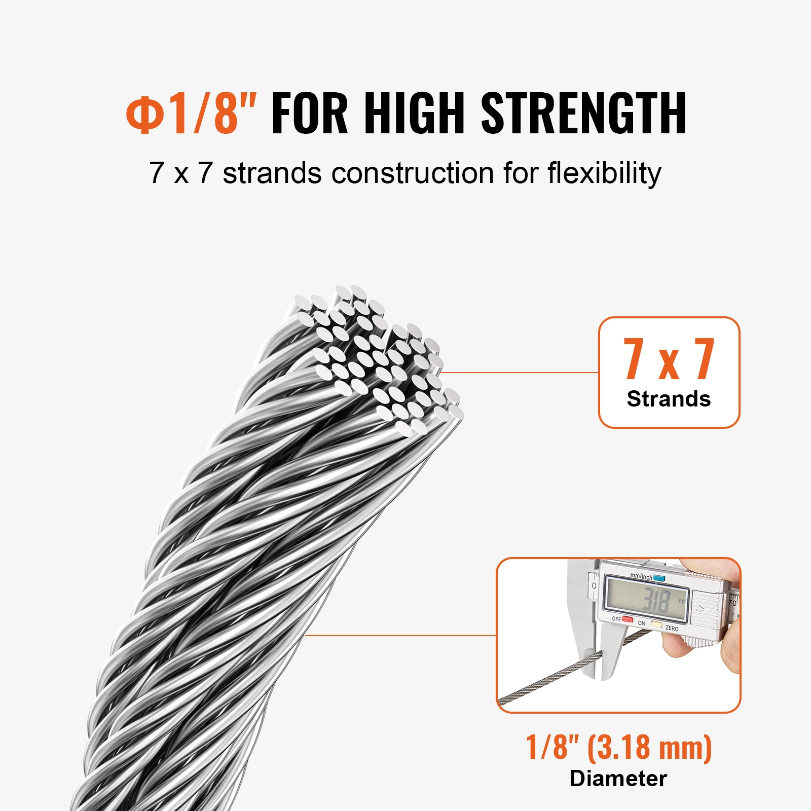 Stainless Steel Wire Rope Kit for Decking Fence