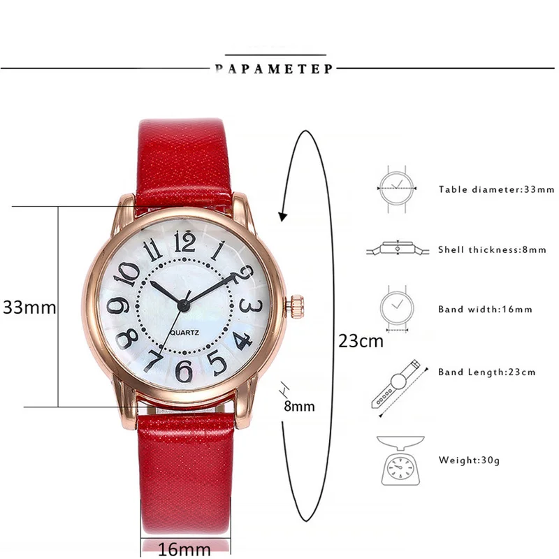 

Fashion Brand Women's Watches Quartz Leather New Strap Ladies Dress Luxury Watch reloj mujer Analog Mens Wrist Watch relogio