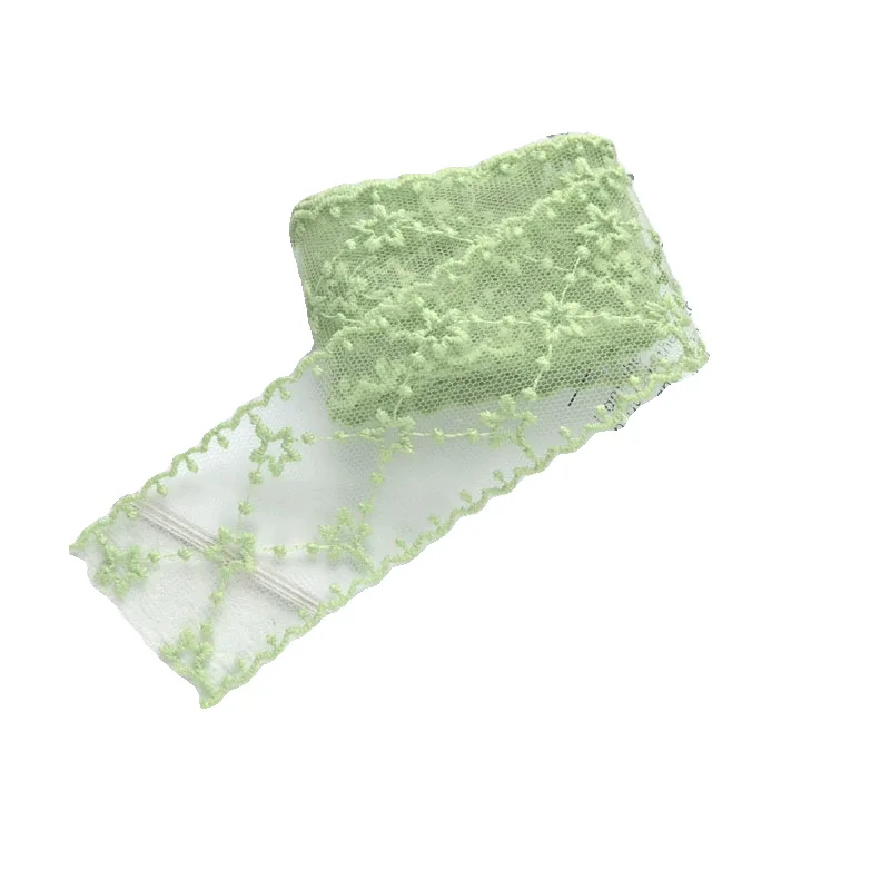 1M Lace Embroidery Ribbons For Wedding Decor DIY Bows Craft Sewing Supplies Accessories 42MM wide