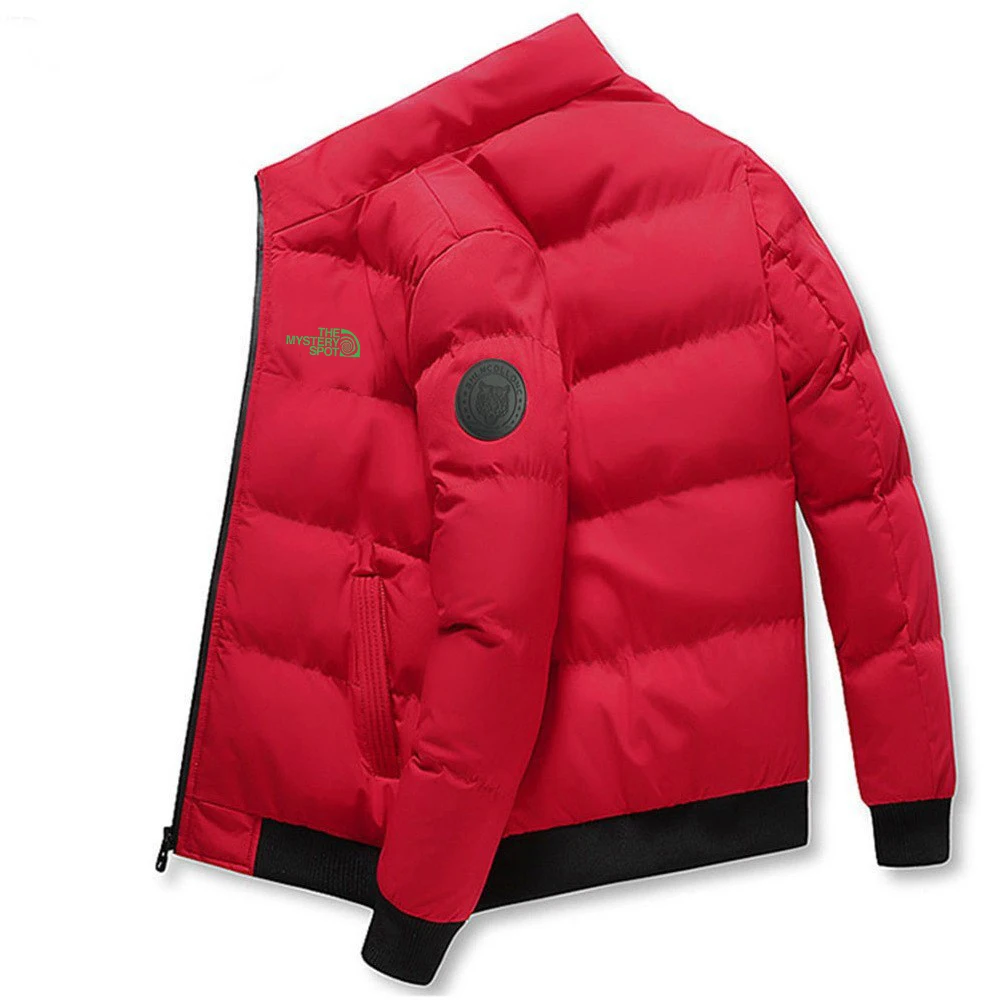 Winter Men's Cotton Jacket Casual Warm Printed Standing Collar Cotton Clothes Trendy Fashion Casual_voghion.com