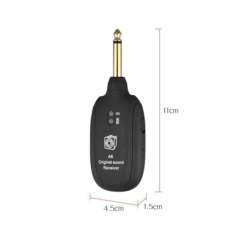 2X Guitar Wireless System 20Hz-20Khz Acoustic Transmission Rechargeable Transmitter Receiver For Electric Guitar Bass