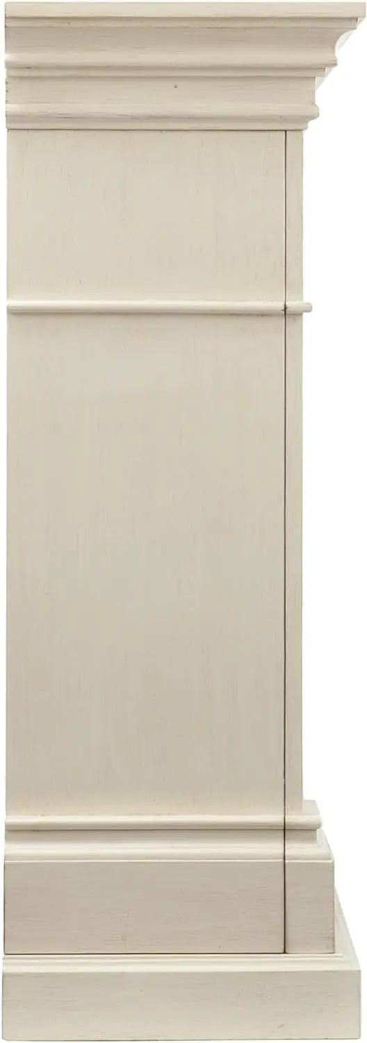 SEI Furniture Sicilian Harvest Traditional Style Electric Fireplace, 44.75" W x 14" D x 40.25" H, Ivory 4