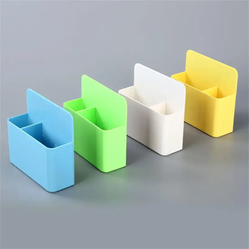 Color Desktop Pen Holder Magnetic Whiteboard Mark Pen Storage Box Office School Plastic Box Desk Pencil Organizer Barrel pen holder pen and brush holder pencil holder tool