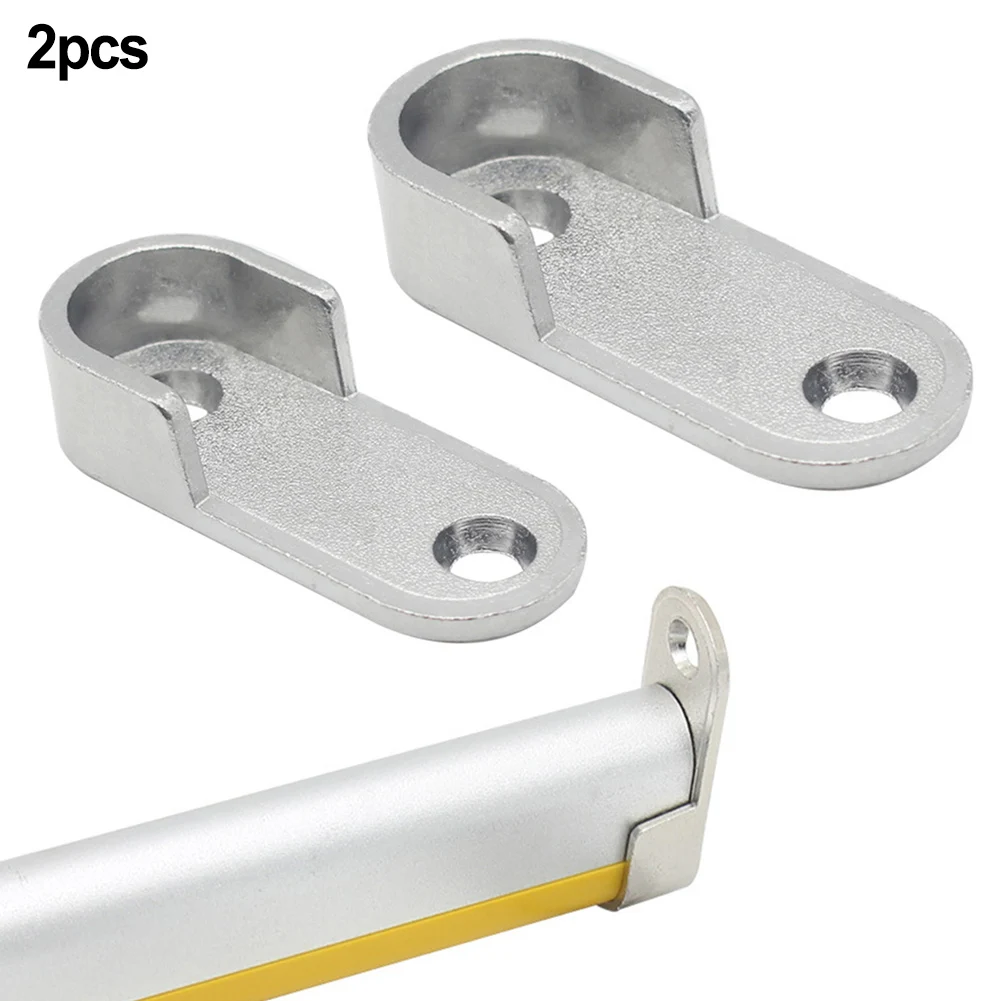Soporte De Montaje Extremo Para Riel De Armario Cromado: 19 Mm O 25 Mm (FixitFlo, UK)
