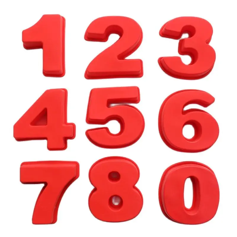 Stampini Per Torte A Numero - Set 9 Pezzi Da 10 Pollici, In Acrilico, Per Compleanni E Feste - Foto 2