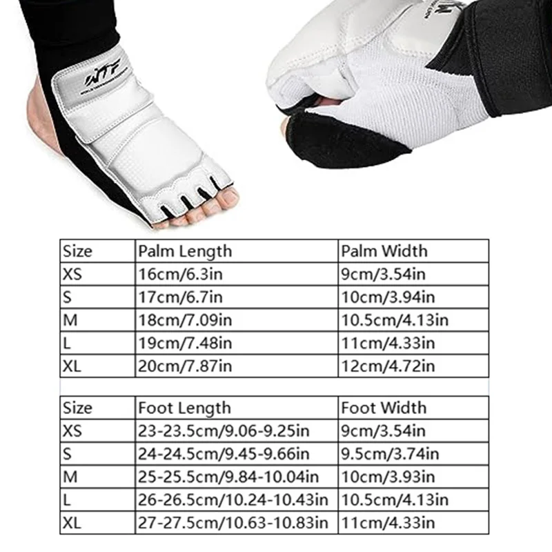 New Half Finger Boxing Gloves Kickboxing Gloves Foot Hand and Foot Protectors Karate Muay Thai Training Set boxing gloves