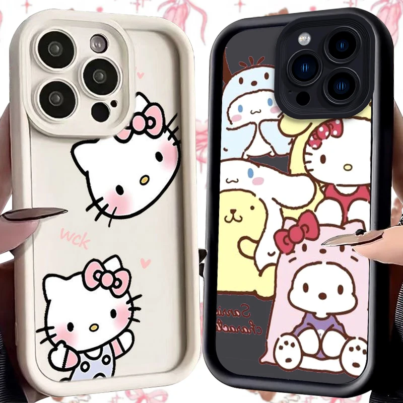 Custodia Rigida CG MOBILE Per IPhone 13 Pro Max Con Hello Kitty: Design IML Kitty On Bricks Graffiti, Bianco - 3