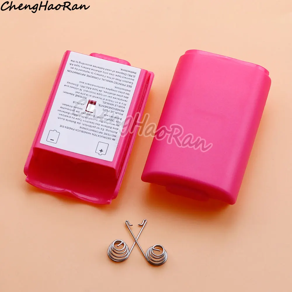 2 takım pil arka kapak Xbox 360 denetleyici kablosuz denetleyici pil kapağı için pil yayı yedek onarım aksesuarla