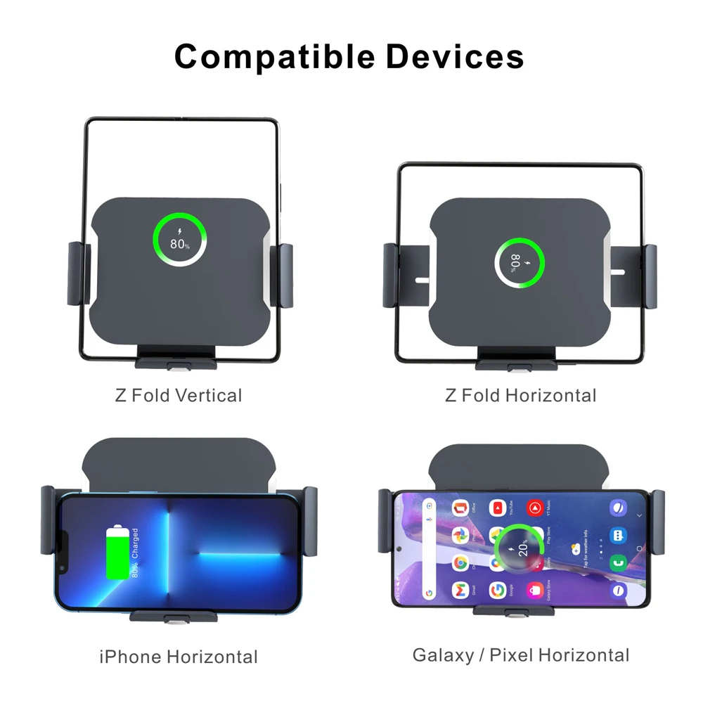 Automatic Clamping Car Wireless Charger Stand for Samsung Galaxy Z
