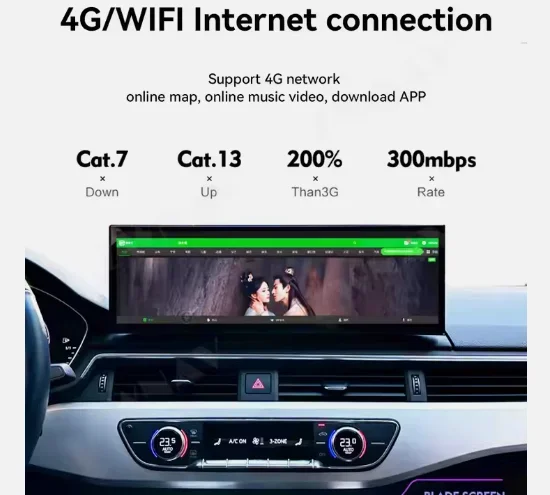 ZWNAV 14.9" Radio Multimedia Head Unit Touch Screen Android 13.0 For Audi A6 A7 C7 S6 2012- GPS Navigator Car Stereo Carplay