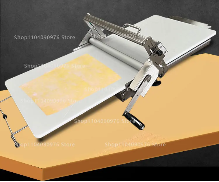 Manual Puff Pastry Machine Hand Cranked Dough Roller Croissant Pastry Sheet Make