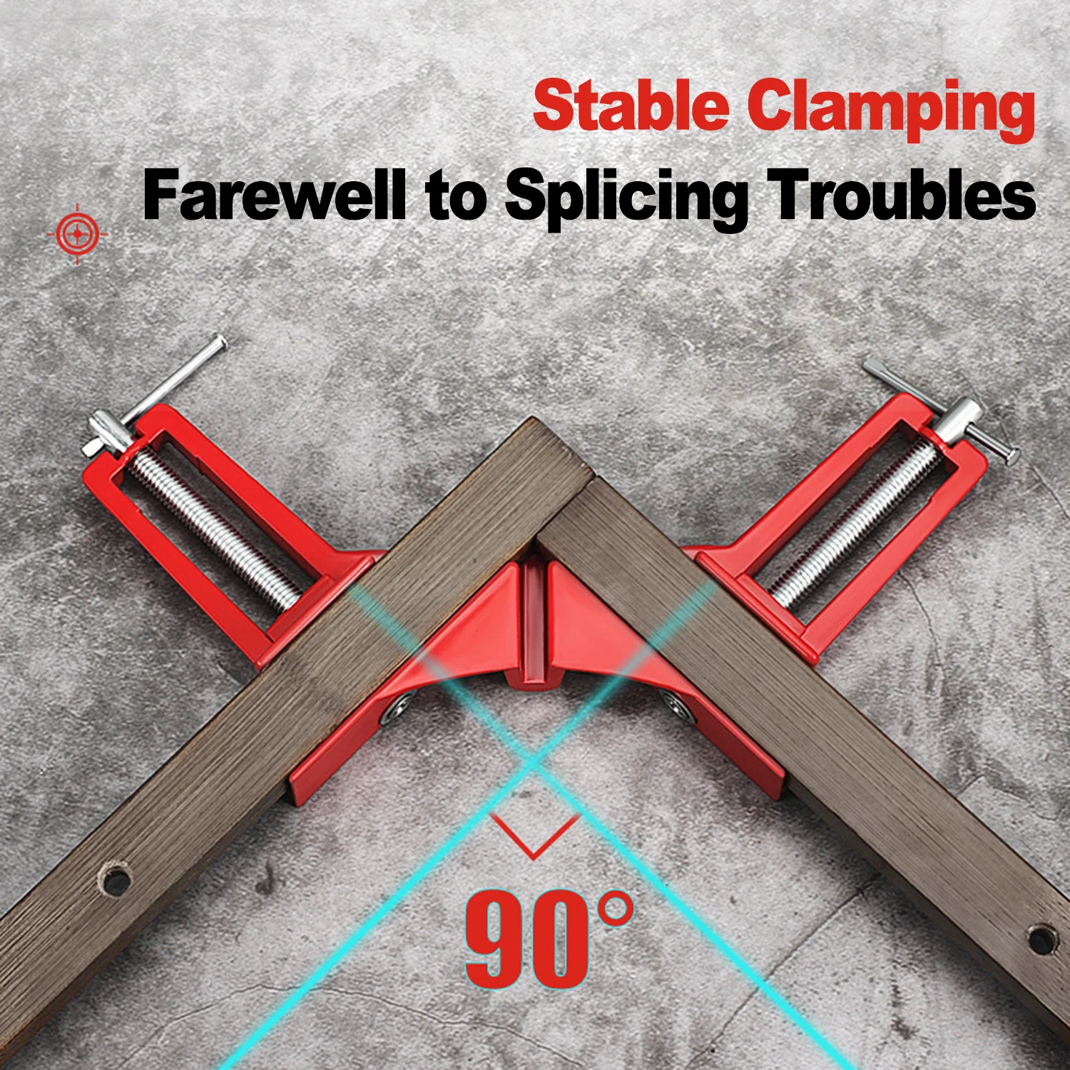 1pc 90 Degree Angle Clamps Carpentry Frame DIY Glass Clamps Angle Hand Tools Degree Toggle Clamps for Woodworking