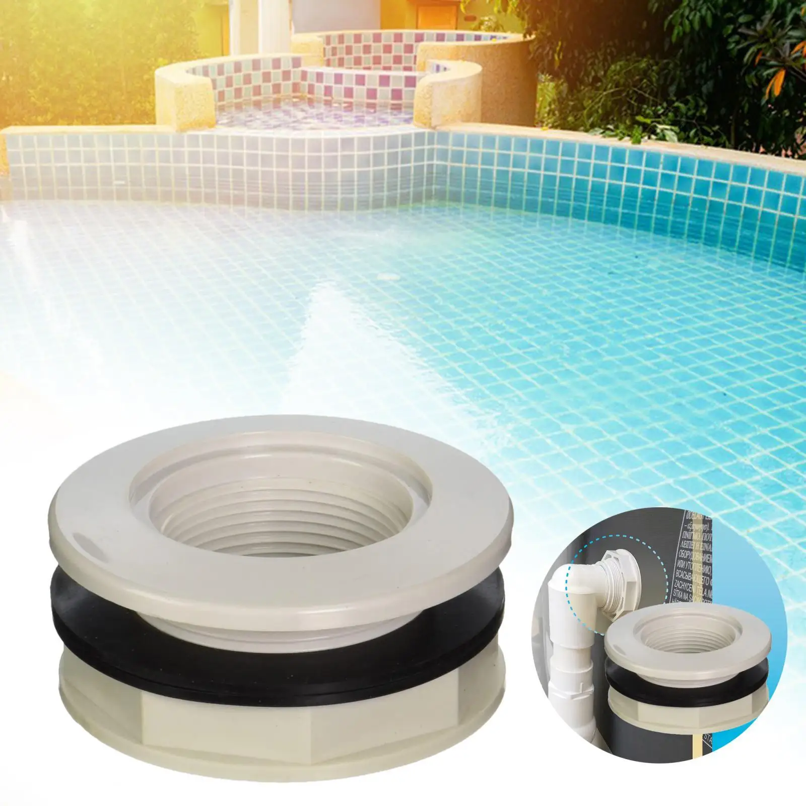 

Fip Inlet Return Fitting 1.5'' Famale Inlet Pipe Thread for Pool Accessories