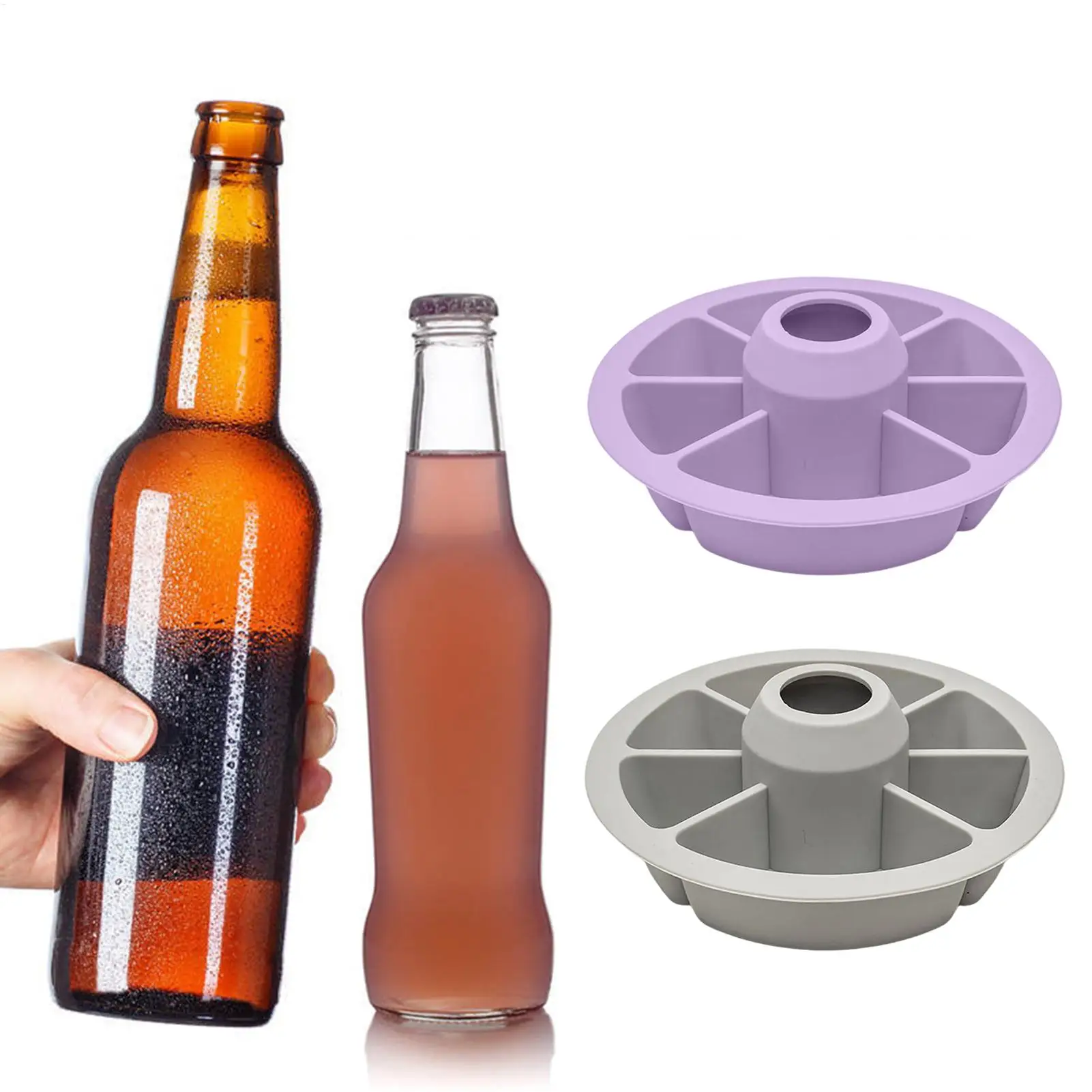 Snack Tray Organizer With 6 Compartments Silicone Snack Bowl For Kids Beach Sofa Bed Table Candy Cracker Serving Food