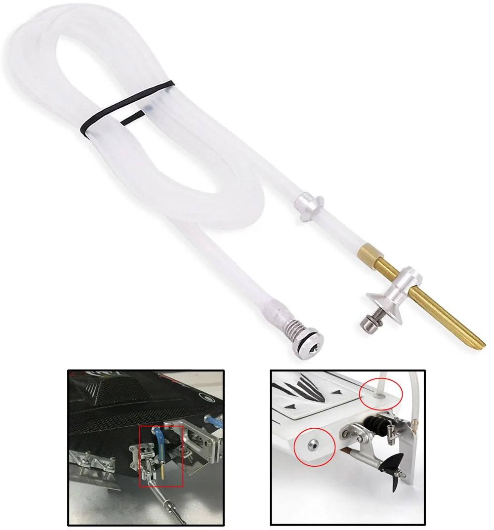 Mamelon ramassage et tube moteur ESC du kit refroidissement eau bateau RC