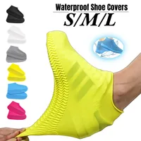 Silicone WaterProof Shoe Covers S/M/L Covers Slip-resistant Rubber Rain Boot Overshoes Accessories for Outdoor Rainy Day 1 Pair 1