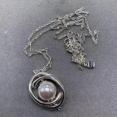 

Цепочка с подвеской из серебра 925 пробы, с жемчугом