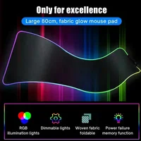 HD Printing Game F-Fortnite Mouse Pad RGB LED Light Non-Slip Rubber Mousepad Office PC E-sports Gaming Best Price Anime Desk Mat - Image 4