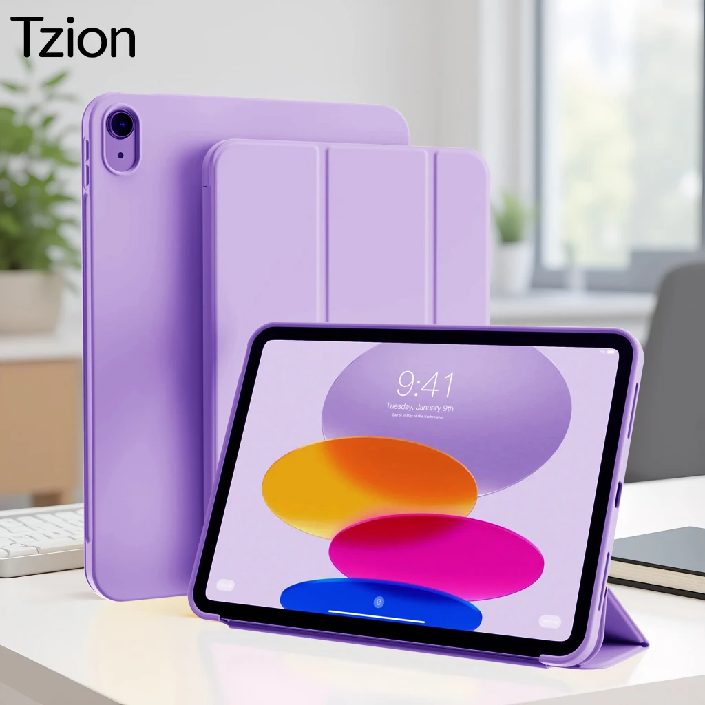 Smart Magnetic Flip Cover with Stand for Tablets - Sleek and Durable Design