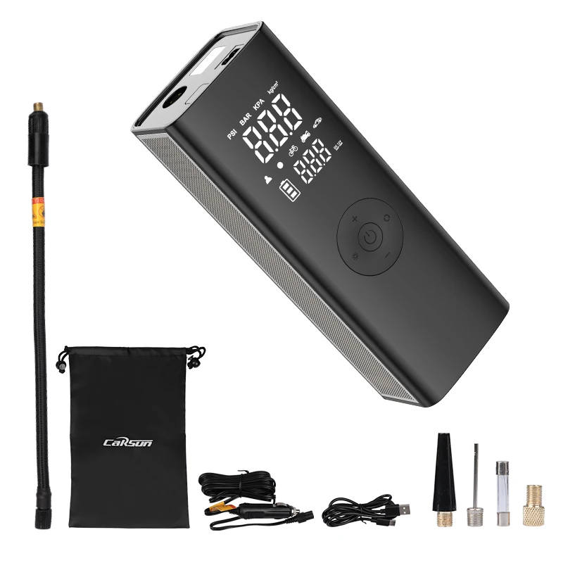 

2600mAh*3 Portable car Air Pump 11V Air Compressor Tire Inflator Fits Car Truck Motorcycle Bicycle Ball Car Inflator Pump