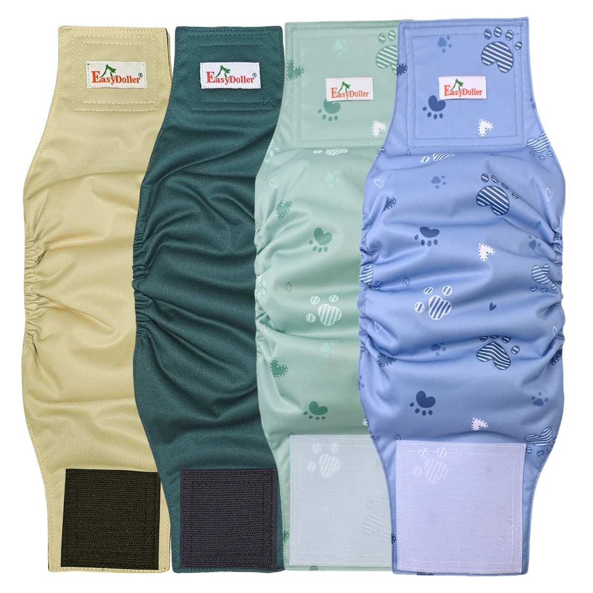 2 Pcs Washable Male Dog Diaper Physiological Sanitary Pants Reusable Pet Dogs Nappy Belly Band Wrap Pee Pant Diapers For Puppy dog diapers pet diapers dog nappies