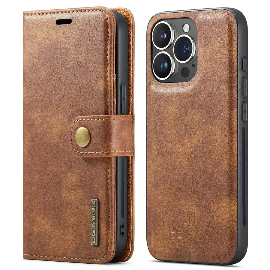 Vintage Flip Phone Case with Removable Back & Built-in Magnet