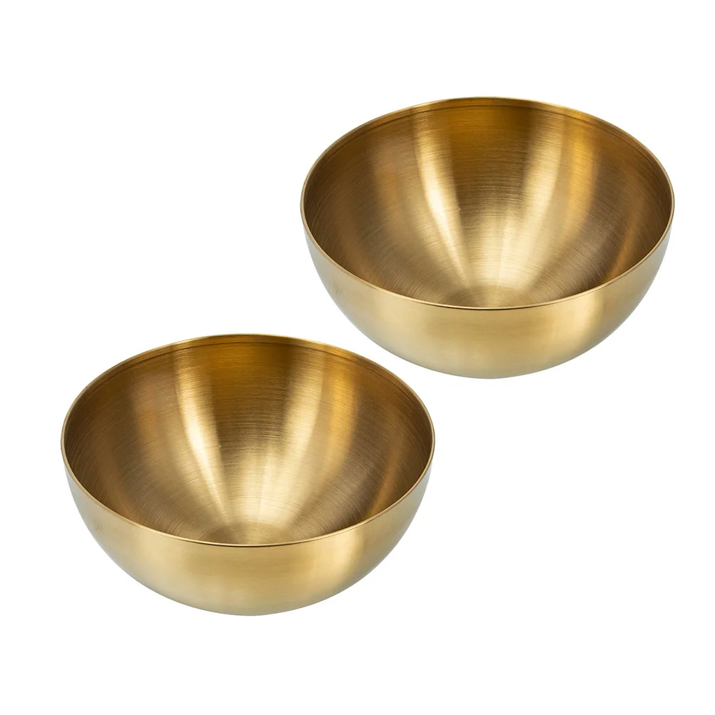 

Zerodeko Stainless Steel Bowls Mixing Bowl Small Food Container Soup Noodle Fruit Vegetable Delicate Kitchen Serving Bowl