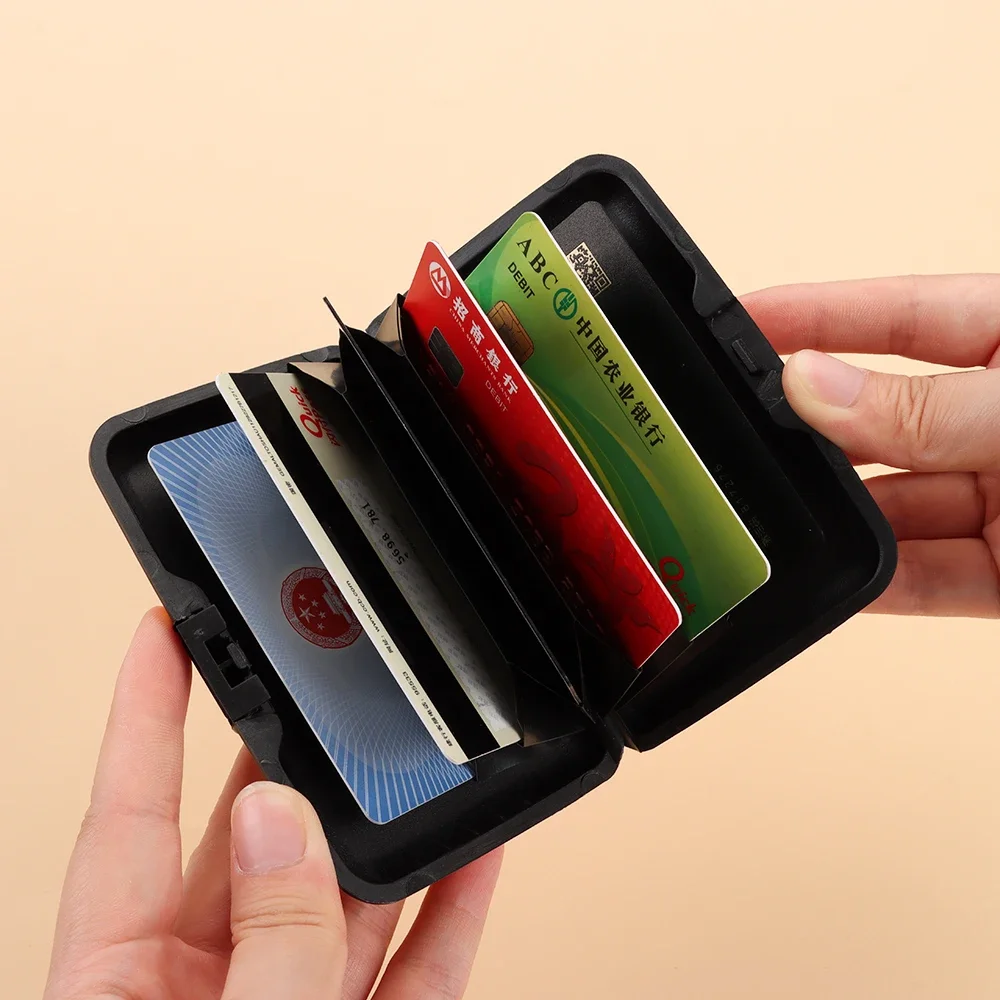 Aluminum Anti-Theft Wallets RFID Blocking Credit Card Holder RFID Wallet Metal Waterproof ID Card Case Coin Purse for Men Women wallet card holder card holder coin purse credit card holder