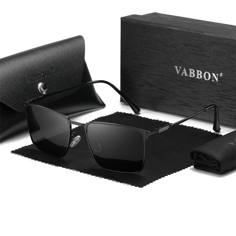 Anti-ultraviolet Car Sunglasses Man Superior Outdoor New Metallic Box Polarized Sunglasses 9439