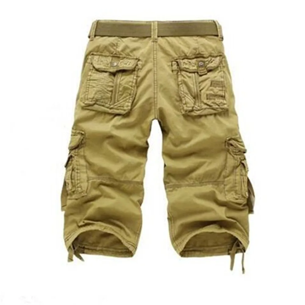 Domuza Baggy Shorts Men Casual Drawstring Elastic Waist Bermuda Shorts Summer Fashion Knee Length Athletic Shorts With Pockets Coffee L