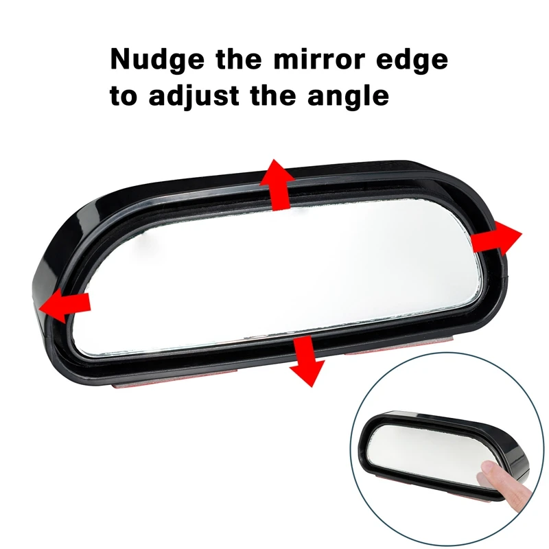 Rear View Mirror 360 Degree Adjustable Wide Angle Side Rear Mirror Blind Spot Convex Mirrors for Car Reverse Parking Auxiliary