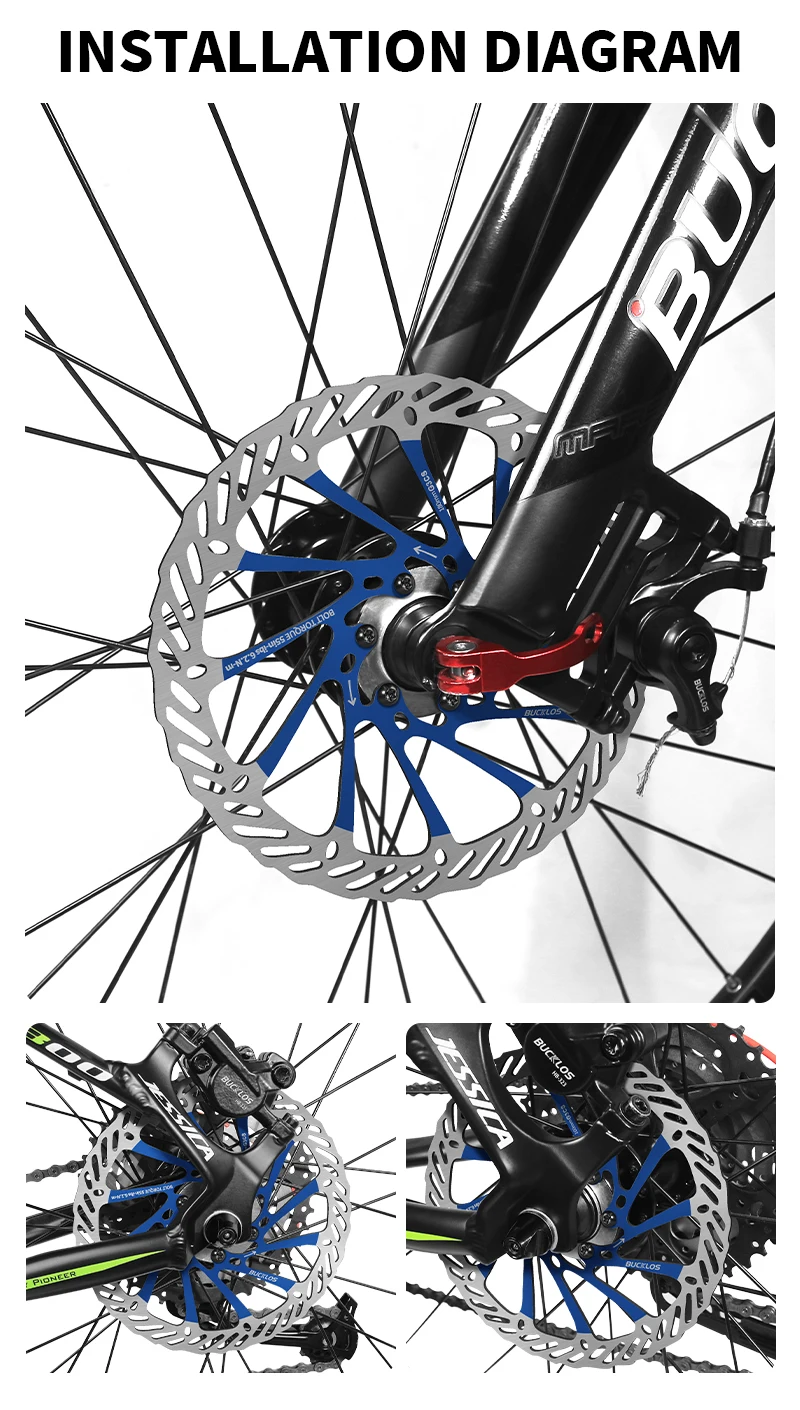 2PC G3 Bicycle Brake Rotors 160/180/203mm MTB Disc Brakes Rotor Road Mountain B