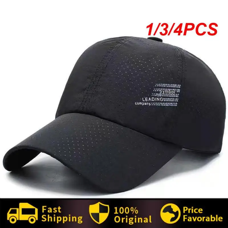 

1/3/4PCS New Quick-drying Women's Men's Golf Fishing Hat Summer Outdoor Sun Hat Adjustable Unisex Baseball