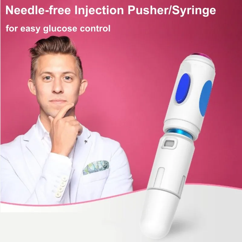DiabetesInsulinNeedlelessSyringePusherThrusterInsulinNeedleFreeInjectionPenInsulin