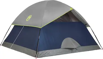 Sundome Camping Tent, 2/3/4/6 Person Dome Tent with Snag-Free Poles for Easy Setup in Under 10 Mins, Included Rainfly Blocks 3