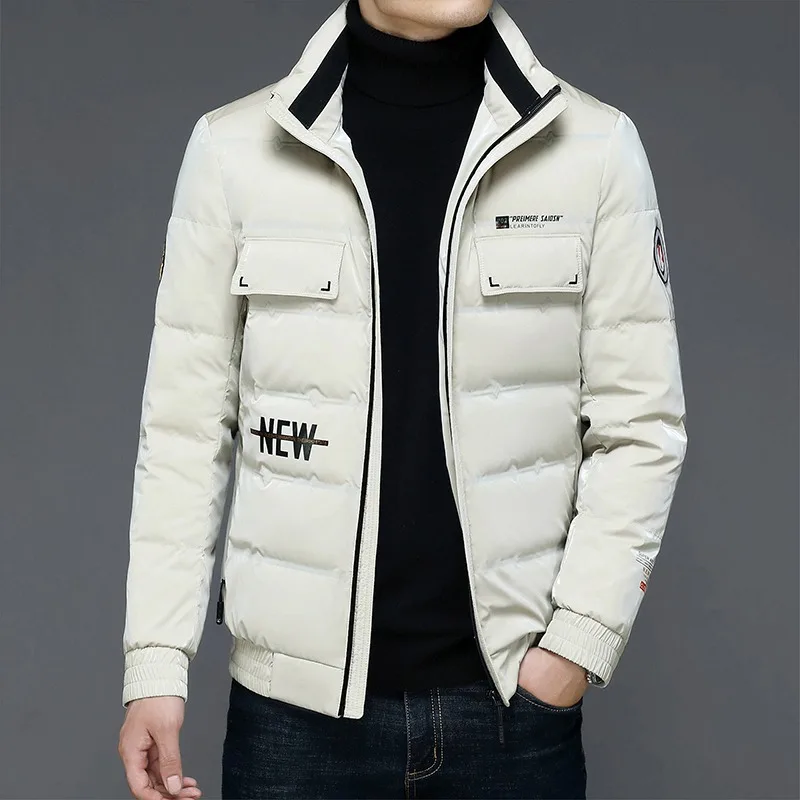 

2023 Men's Winter Jacket Casual Men's Outwear Solid Male Coats Puffer Jacket Classic Windbreak Down Jacket Men