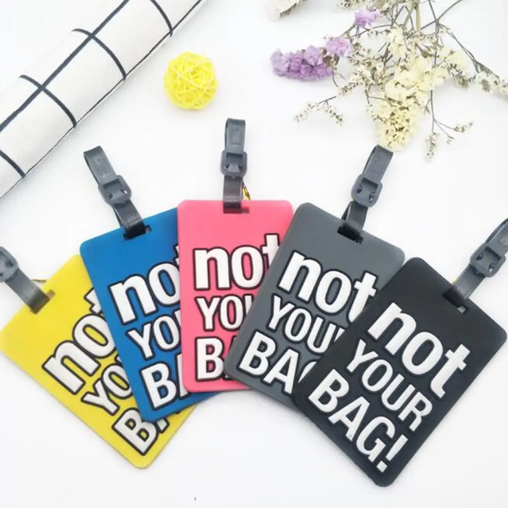 Creative Letter "not Your Bag" Cute Travel Accessories Luggage Tags