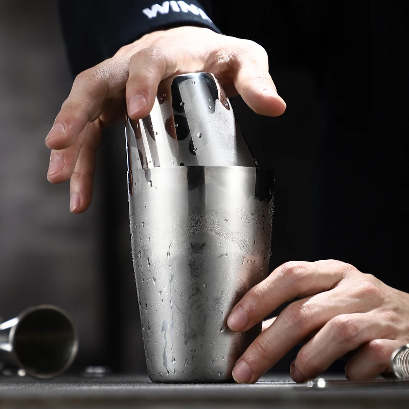 420ml Mini Cocktail Shaker Set: Two-Piece Pro Boston Shaker Set,Martini Drink made from Stainless Steel 304