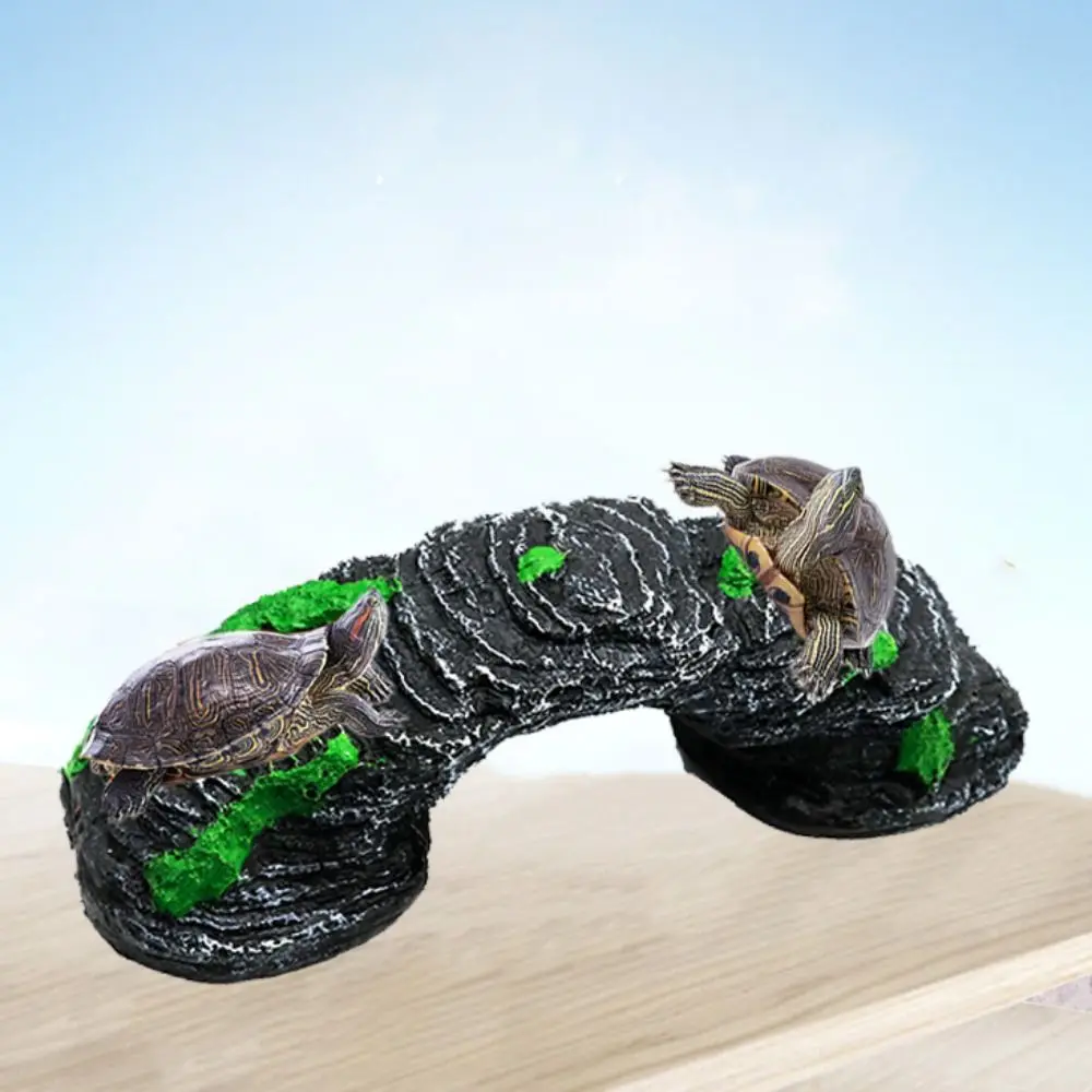 

Полимерная платформа для животных, S/L, имитация черепахи, альпинистская рампа, декоративная платформа для черепахи, ландшафтный дизайн