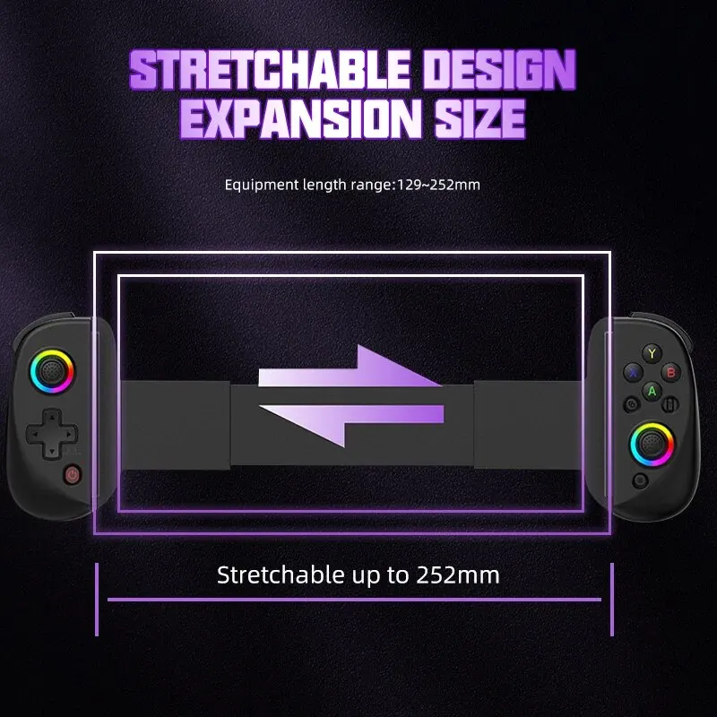 VILCORN D8 ӿ  Ȧ ÷ú RGB Ʈѷ, Ʈ е, º ȵ̵ PS4 ġ PC ̽ƽ