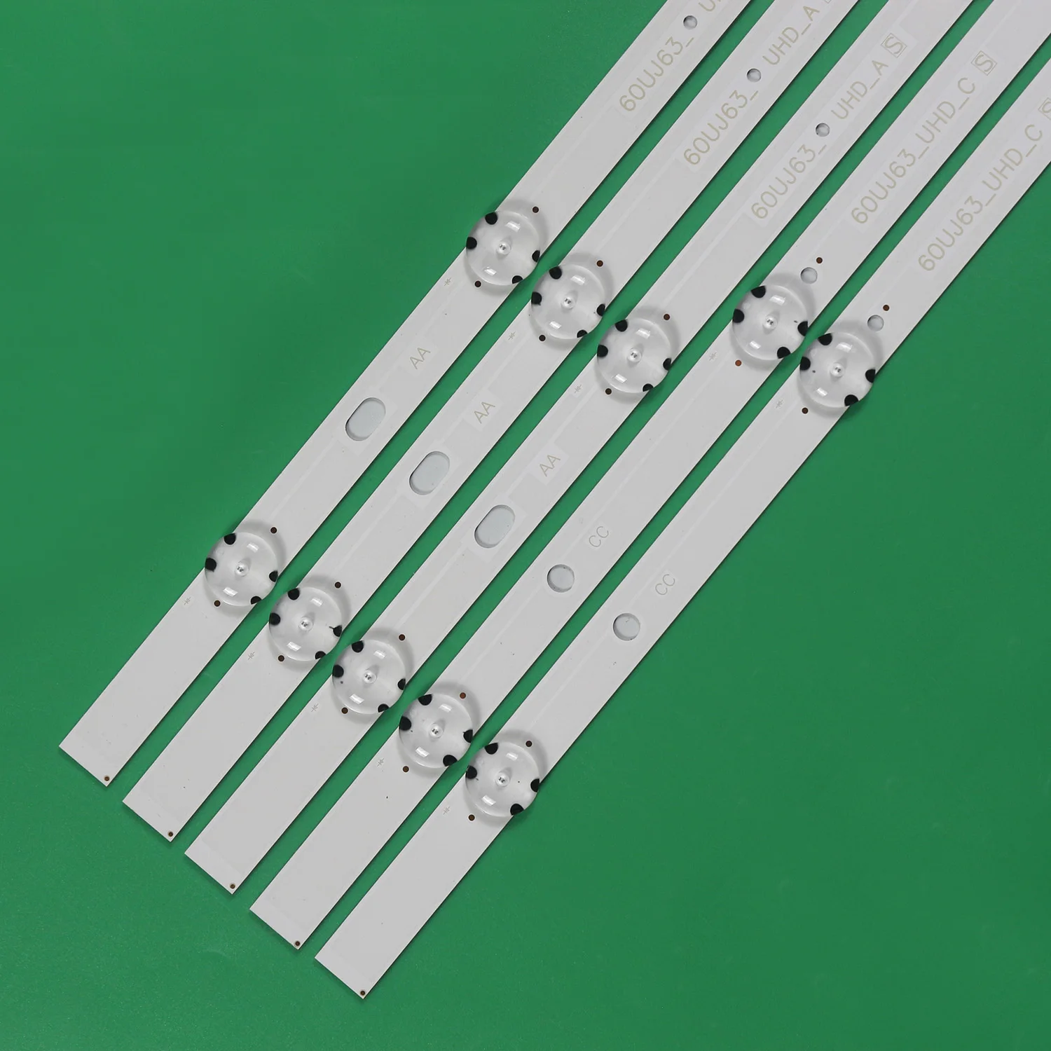 Tira Led para lg 60uj6300-ua 60uj6309-za 60uj630v-za 60uj6100 60uj651v 60uj670v 17y 60inch_a 60uj63 _ Uhd _ a b c d 10 Peças por Conjunto - Imagem 2
