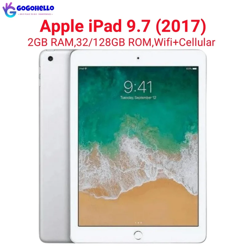 95% Nuovo Originale Apple Ipad 9.7 ''2017 Ipad 5Th Gen Wifi + Cellulare 32/128Gb 9.7'' A9 Fusion Ips Lcd Ipad Ios 10.3 Tablet Sbloccato