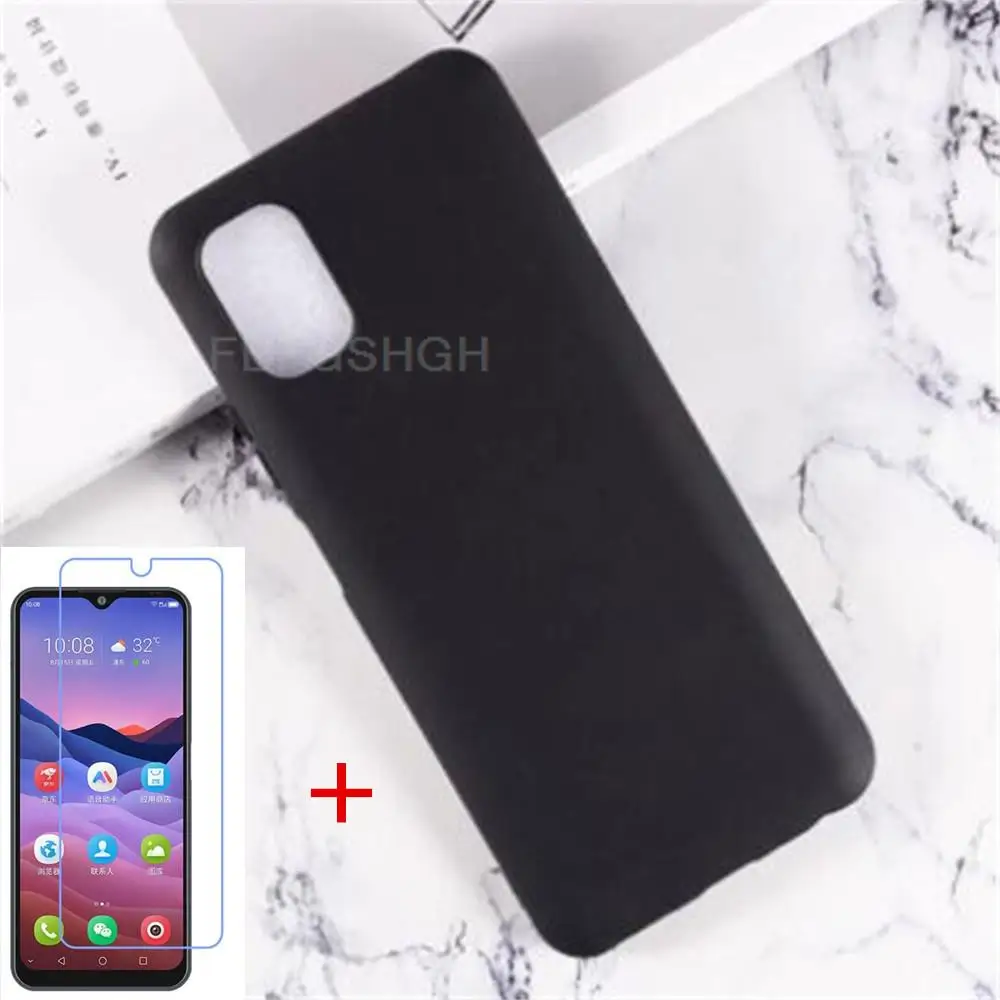 Anti-knock TPU phone case for ZTE Blade V Smart 8010 silicone cover bumper tempered glass