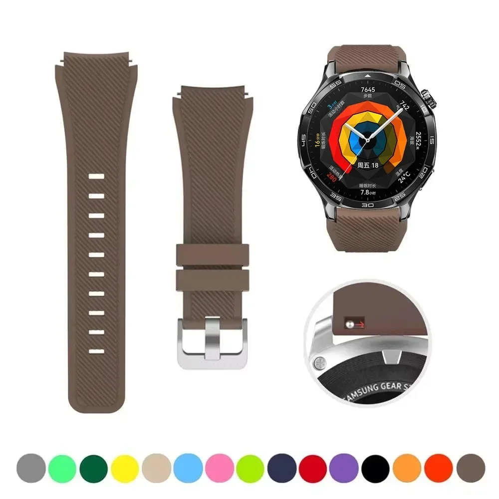 Silicone Smartwatch Strap - 22mm Soft Bracelet Belt