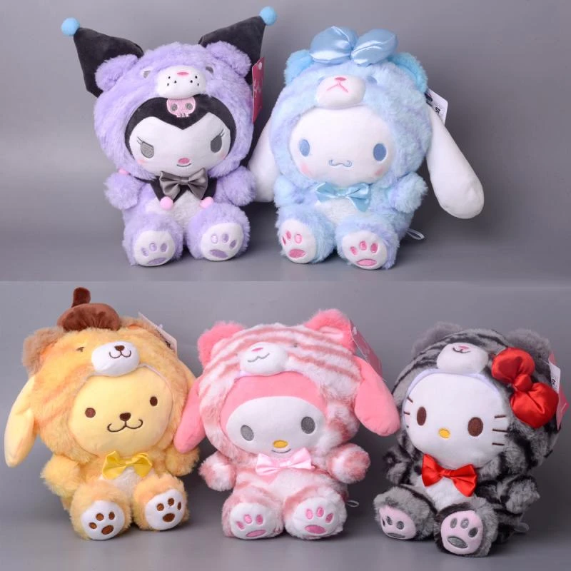 Fascia Per Capelli In Peluche Pom Pom Purin Con Orecchie E Cappello, Accessorio Morbido E Ufficiale, Misura 200x220 Mm