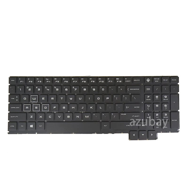 

Цветная клавиатура для ноутбука HP Omen 15-ce 15-cexxx 15-ce000 15-ce100 9Z.NEABQ.101 с английской RGB Подсветкой