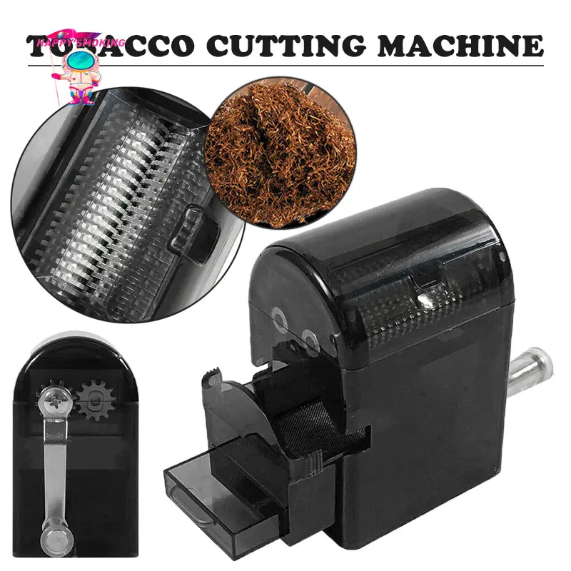 Plastic Grass Grinder with Handle Tobacco Cutting Machine Dry Herb Crusher Grinders Smoking Accessories herb grinder tobacco grinder